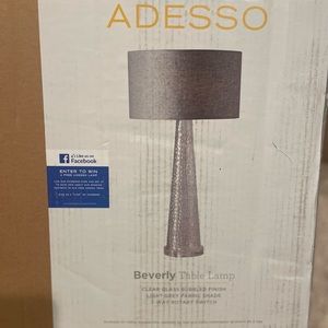 Adesso Beverly bubble glass table lamp NEW